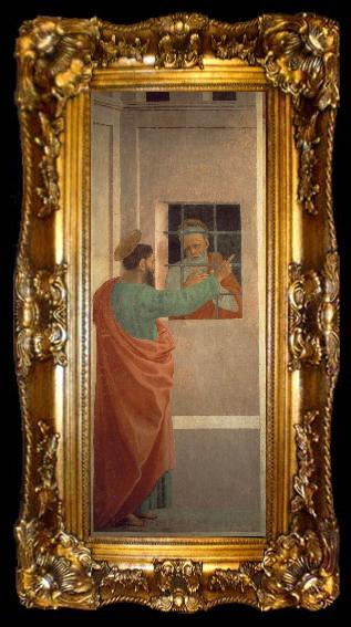framed  LIPPI, Filippino St Paul Visits St Peter in Prison dh, ta009-2